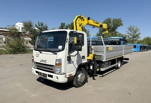 JAC N90 (9т) КМУ HYVA 3.2 E3 (3т) БОРТ АЛЮМИНИЙ 6,2×2,55×0,6 м